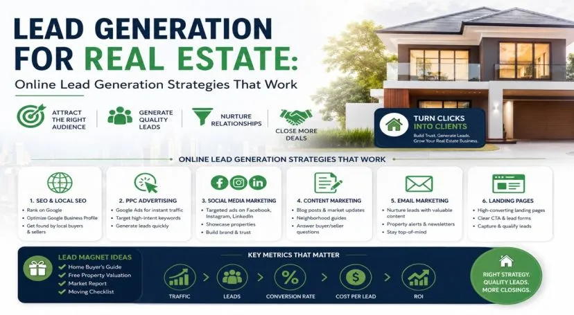Lead Generation for Real Estate: Online Lead Generation Strategies That Work — LeadScale Media Digital Marketing Agency India